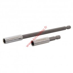 2 Porte embouts magnetique 1/4 60mm et 150 mm