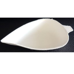 Verrine feuille en cellulose naturelle fibre de canne sucre - Blanc