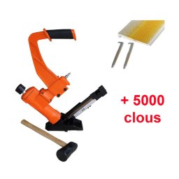 Lot cloueur parquet pneumatique 618B + 5000 clous a parquet