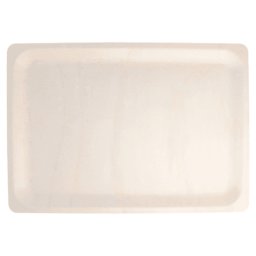 Assiette rectangulaire en bois 40 x 28 x 2(h) cm - carton de 200