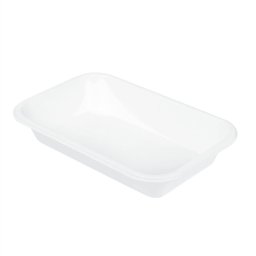 Barquette 710 ml en cellulose naturelle fibre de canne sucre -Blanc