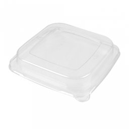 Couvercle haut en PET pour Saladier carr BIONIC - carton de 400