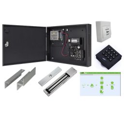 Kit complet de contrôle d'accès réseau code et badge - 1 porte