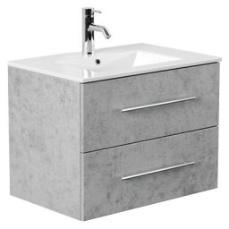 Meuble salle de bain FIRENZE 70 SoftClose aspect béton