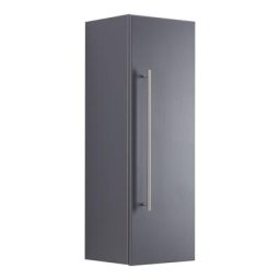 Armoire haute 100 cm anthracite satiné