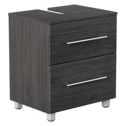 Meuble sous vasque 55 cm avec pieds charbon antique