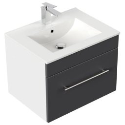Meuble salle de bain SANTINI 60 anthracite satiné