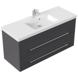 Meuble salle de bain Versus anthracite satiné