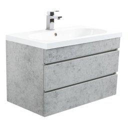 Meuble salle de bain TALIS 70 SoftClose aspect béton avec tiroirs sans poignées