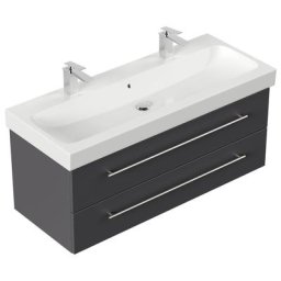 Meuble salle de bain avec vasque de Geberit ICON 120 SoftClose anthracite satiné
