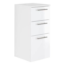 Meuble bas SANTINI façade en blanc brillant
