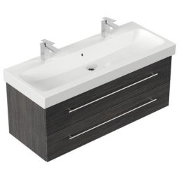 Meuble SDB avec vasque de Geberit ICON 120 cm SoftClose charbon antique