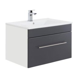 Meuble salle de bain SANTINI 75 anthracite satiné