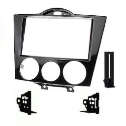 Kit integration 2 DIN MAZDA RX8 2004-2008 NOIR LAQUE avec CLIMATISATION AUTO OU MANUEL