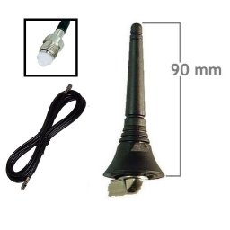 ANTENNE GSM TOIT FIXE 95mm 900/1800MHz FME OdB Long 5 M