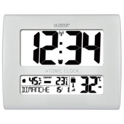 Horloge thermomètre murale WS8020 blanche