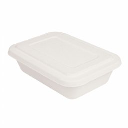 Bote repas emporter avec couvercle en cellulose naturelle fibre de