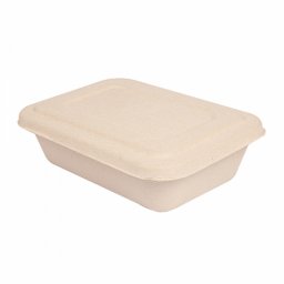 Bote repas emporter avec couvercle en cellulose naturelle fibre de