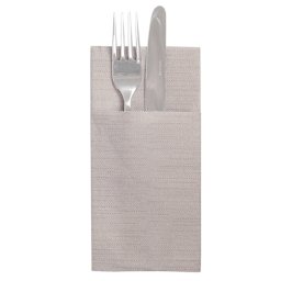 Serviette non tisse Like-Linen Kangourou 40x45 cm Chocolat - carton