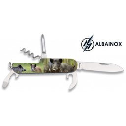 Couteau multifonction acier 5 outils ALBAINOX Sanglier