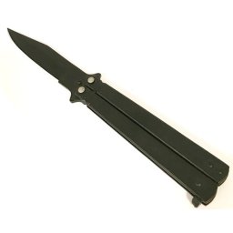 Balisong couteau papillon 22cm Tricks Noir