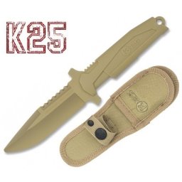 Poignard couteau entrainement 23,5cm combat sable K25