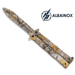 Couteau papillon balisong 23cm camouflage - ALBAINOX