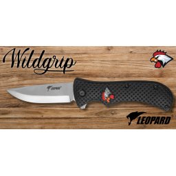 Couteau pliant 21cm LEOPARD design Coq