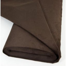 Tissu velours d'ameublement, marron foncé