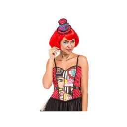 Corsage ""Pop Art"" pour femmes, rouge multicolore