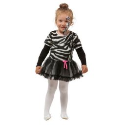 Robe ""zèbre"" pour enfants, noir/blanc
