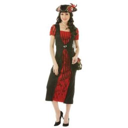 Robe de pirate, noir/rouge
