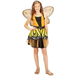 Déguisement de papillon pour enfants, orange/noir