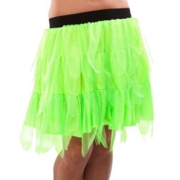 Jupe en tulle, vert fluo phosphorescent