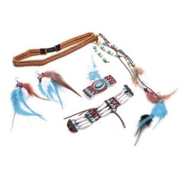 Kit d'accessoires ""indien"", bleu/marron
