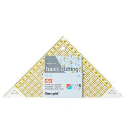 Prym Règle de découpe ""triangle"", avec graduation en cm, dim. : 12,5 x 24 cm