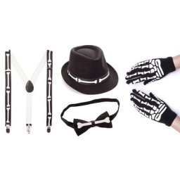 Set ""squelette"", noir