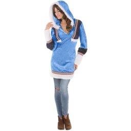 Robe ""esquimau"" pour femmes, bleu glacier