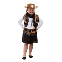 Déguisement de Cowgirl pour enfants, noir/marron