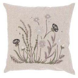 Housse de coussin à broder ""graminées