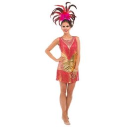 Costume de showgirl ""Lola"" pour femmes, or multicolore