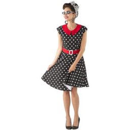Robe ""Rock'n'Roll"", noir/blanc