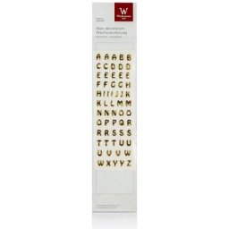 Lettres en cire, or