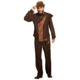 Déguisement Steampunk ""voyage dans le temps"" pour hommes, marron