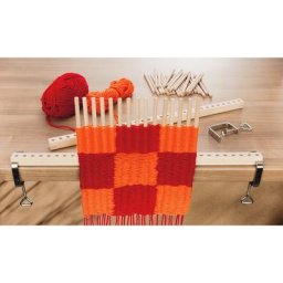 Kit métier à tisser avec tiges en bois, largeur : 100 cm