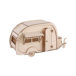 Kit créatif en bois 3D ""roulotte"", 36 x 18 x 15 cm