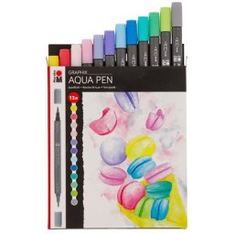 Graphix Feutres aquarelles ""Ice Ice Baby"", 12 feutres