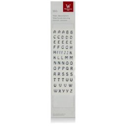 Lettres en cire, argenté