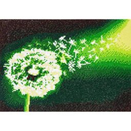 Kit broderie diamant ""pissenlit"", 34 x 24 cm