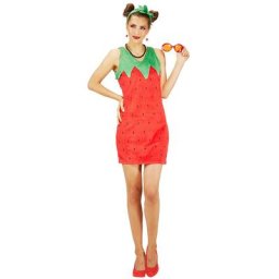 buttinette Déguisement de fraise pour femmes